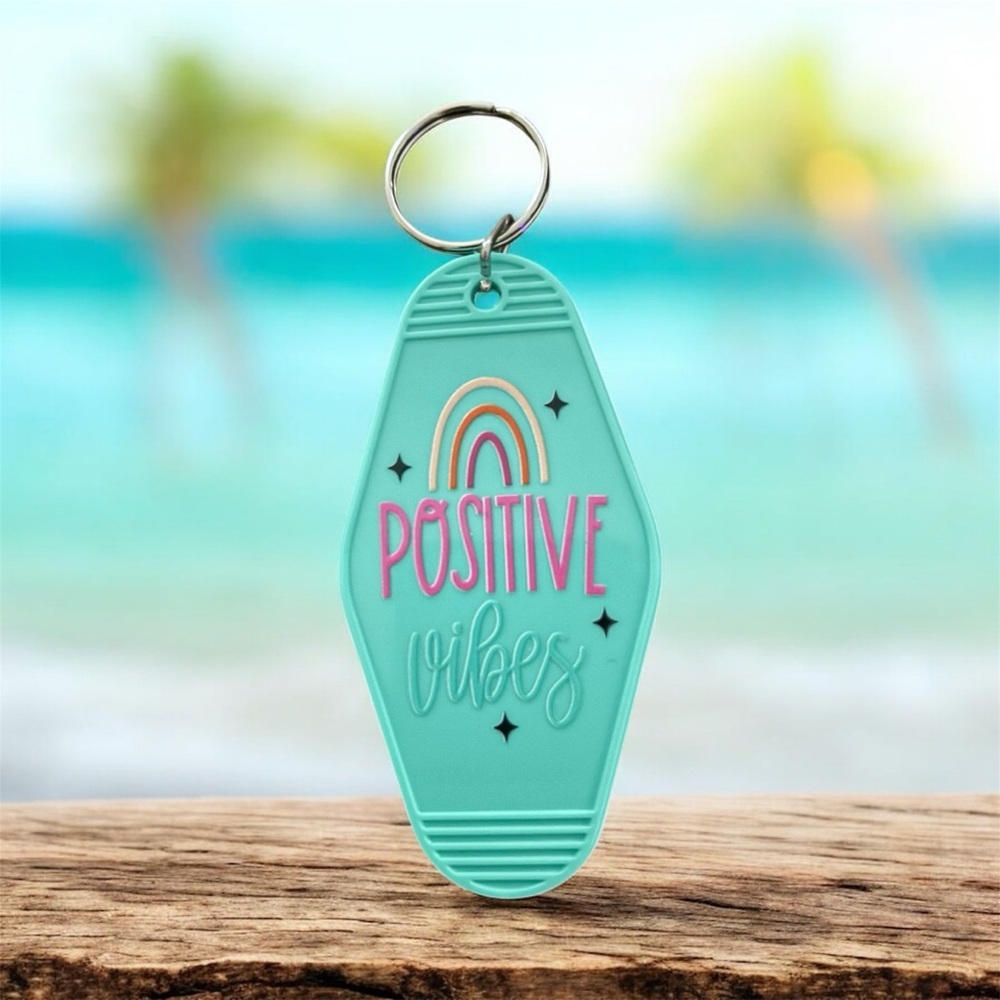 Positive Vibes Keychain